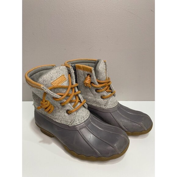 Sperry Unisex-Child Saltwater Wool Rain Boot Girl's Size 13M - Picture 1 of 6